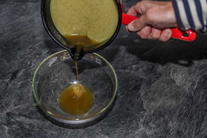 Straining cannabutter