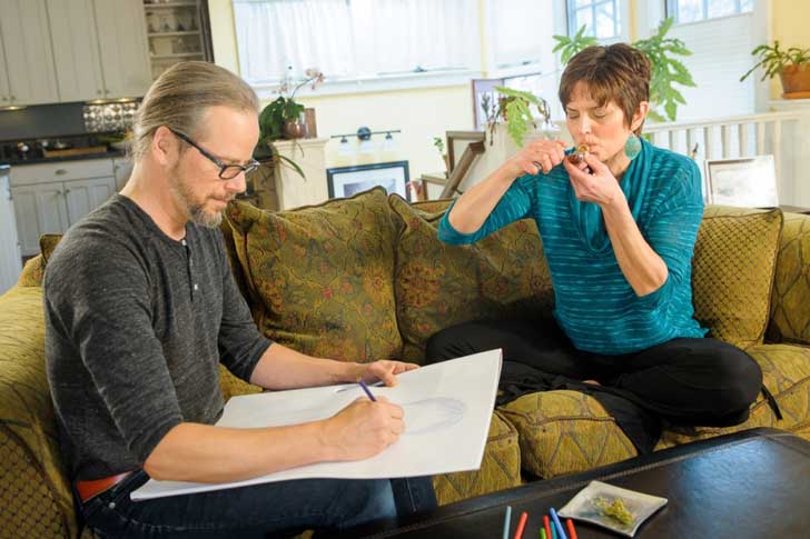 mother and father smoke cannabis