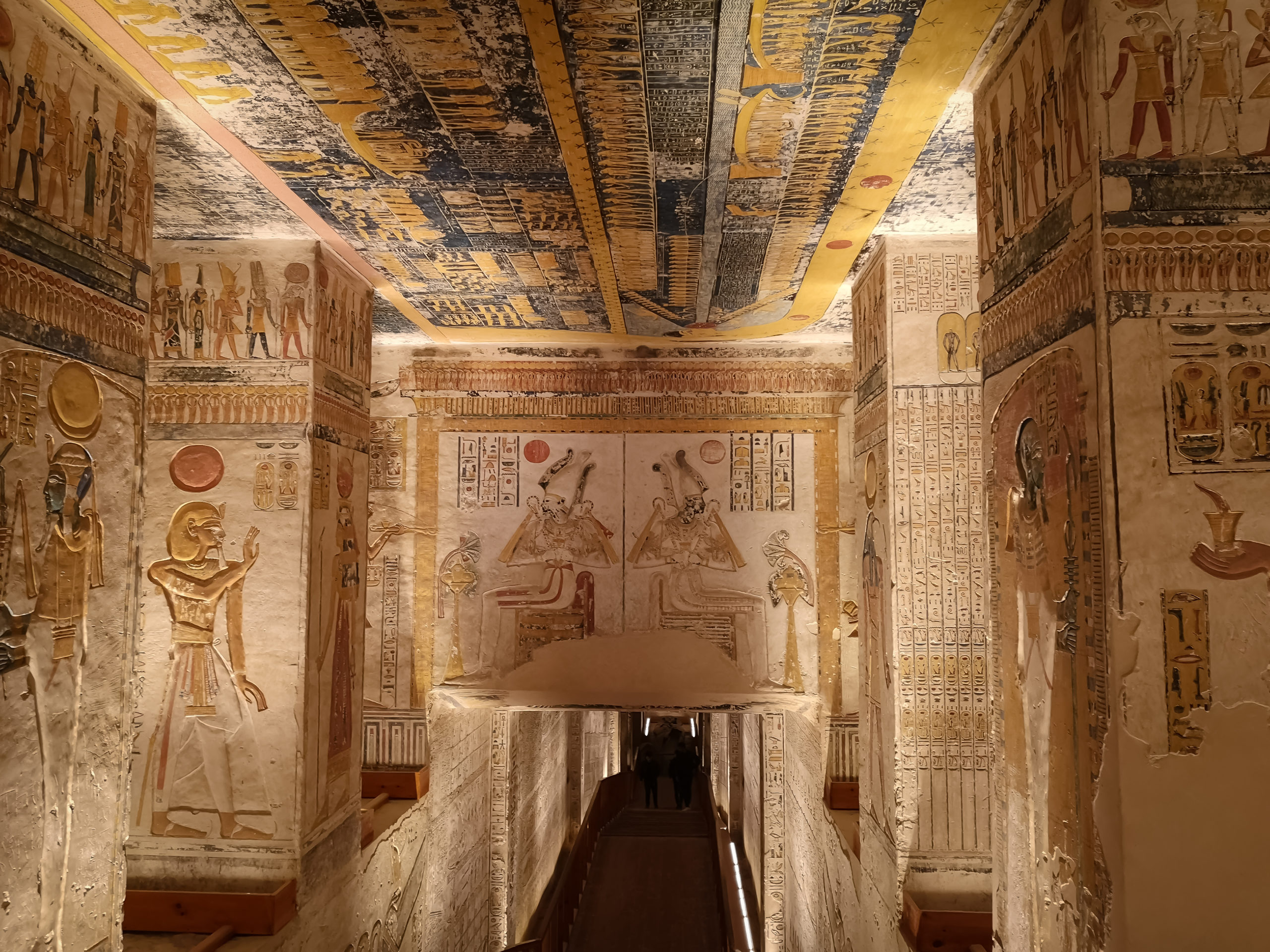 Luxor, Egypt: KV9, Kings' Valley No. 9, Tomb of Memnon, tomb of the pharaohs from the 20th dynasty: Ramses V and Ramses VI
