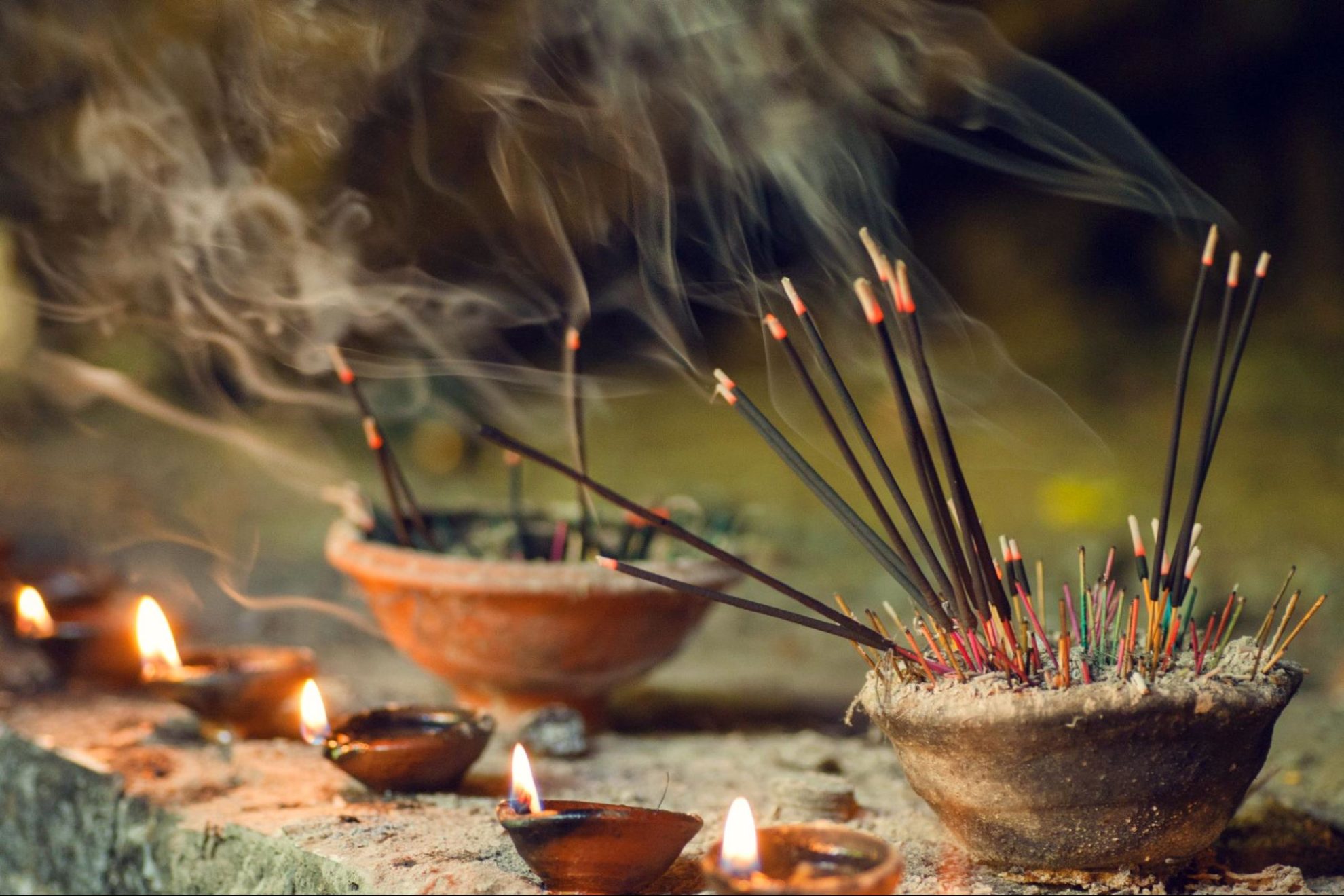 Incense for praying Buddha or Hindu gods to show respect