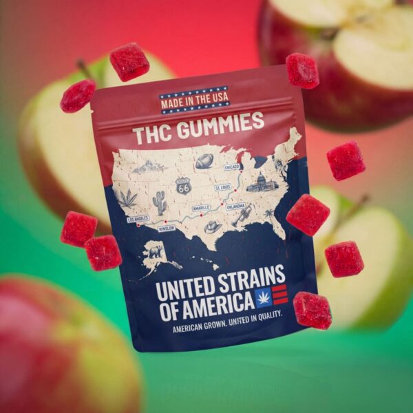 20mg Sour Apple Delta 9 THC Gummies